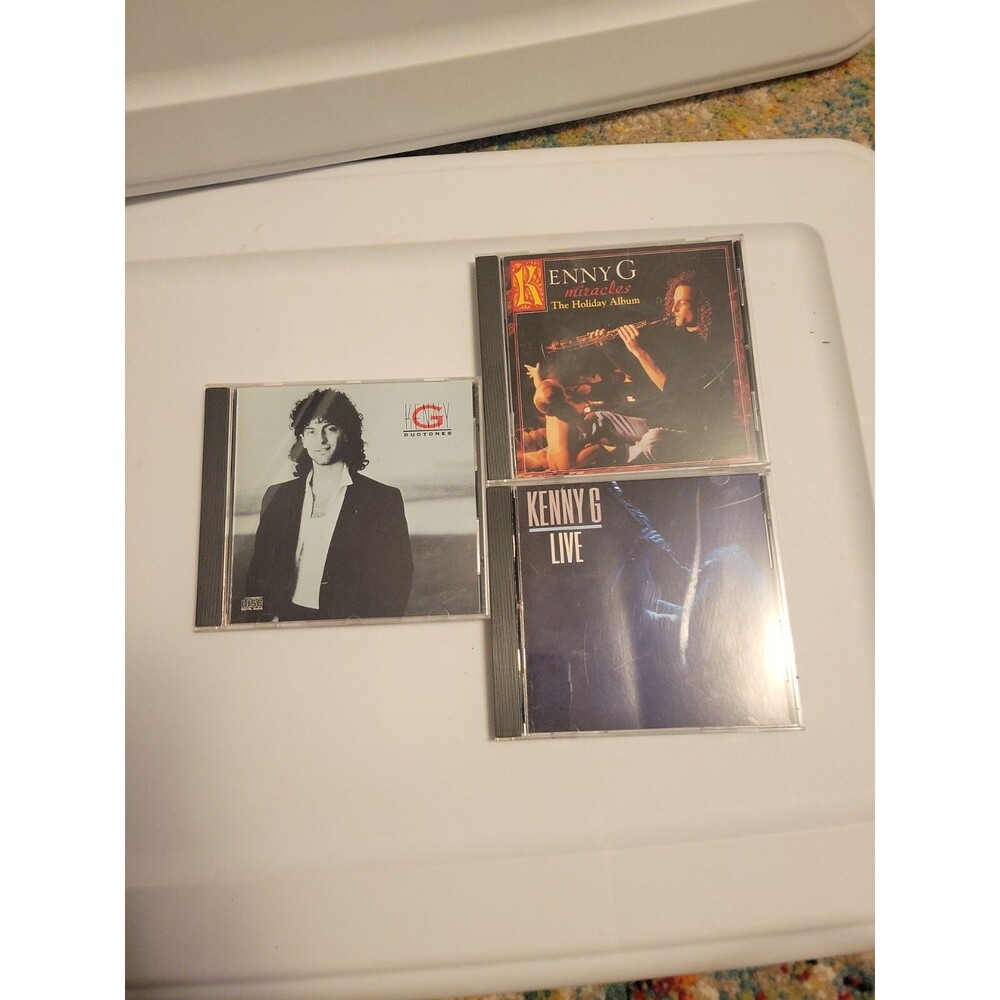 Lot Of 3 Kenny G CDs Miracles: The Holiday Album, Live, Duotones
